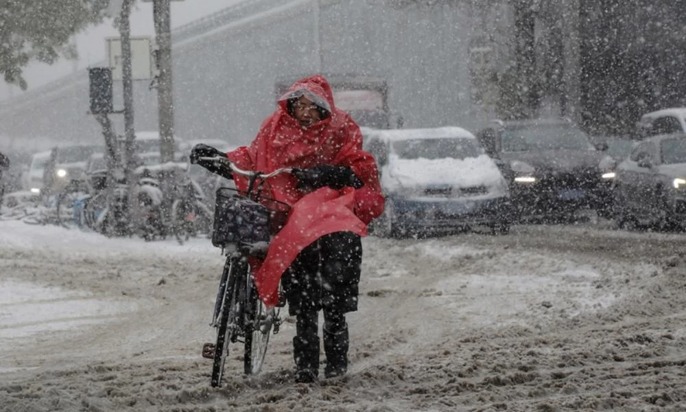 Καιρός: Εδω άνοιξη.... στην Κίνα βαρυχειμωνιά με χιόνια - Πολύ νωρίτερα από το φυσιολογικό